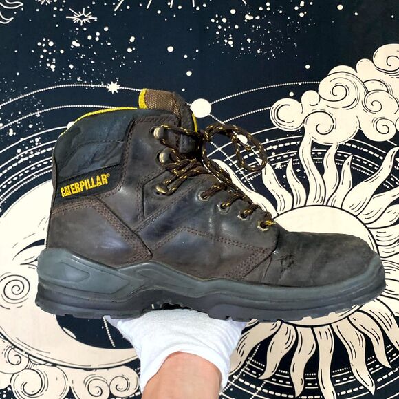 Caterpillar Striver F2413-18 Work Boot Mens 10.5 Brown Leather Steel Toe Utility main image 7